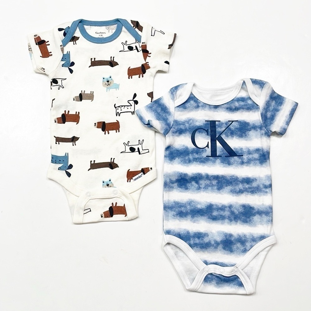 Gerber/Calvin Klein Baby Boys Bodysuits